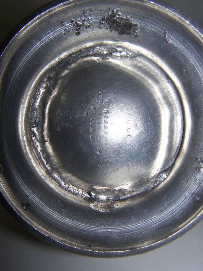 An Antique English Pewter Wine or Ale Jug circa 1870 stamped 'Philip Ashberry & Sons, Sheffield.' — image 2